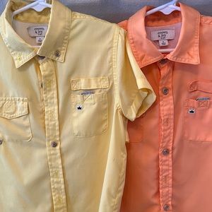 Crown & Ivy fishing shirts. Size: 6 appropriate for both boys or girls.